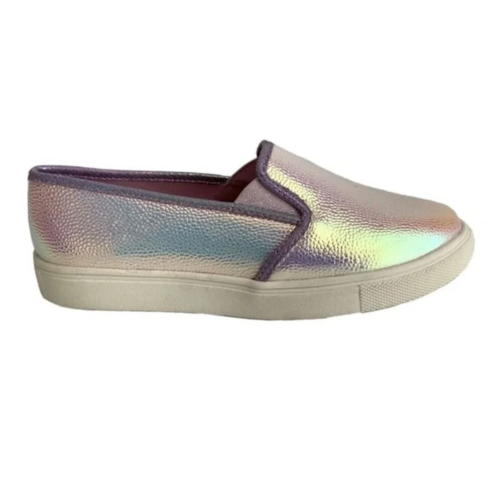 Wonder Nation Iridescent Slip-on Loafers Girls 2